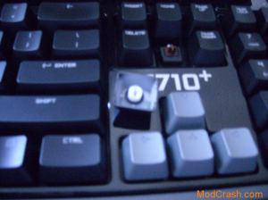 Logitech G710+ Keys come pre-installed with rubber oring dampeners