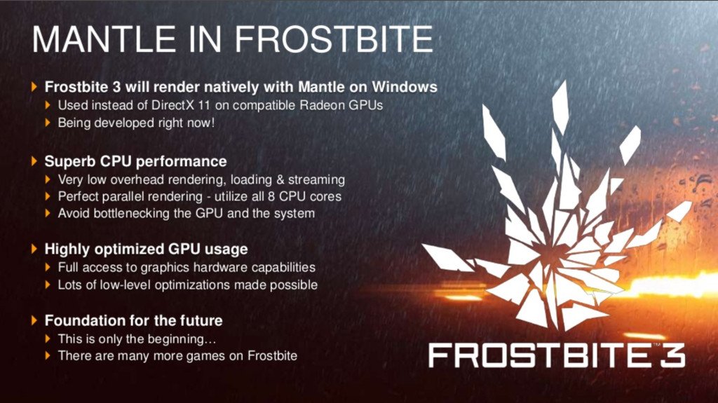 AMD Mantle and DICE Frostbite 3 Engine