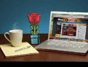 Gamer Girl Valentine's Day Gifts: 8-bit Rose