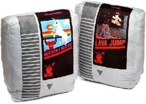 Gamer Girl Valentine's Day Gifts: Nintendo Cartridge Pillows