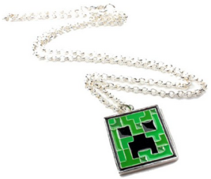 Gamer Girl Valentine's Day Gifts: Minecraft Creeper Necklace