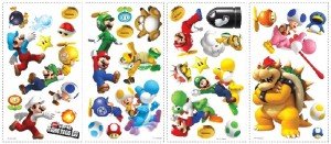 Gamer Girl Valentine's Day Gifts: Mario Wall Stickers
