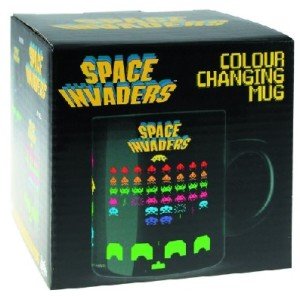 Gamer Girl Valentine's Day Gifts: Space Invaders Heat Changing Mug
