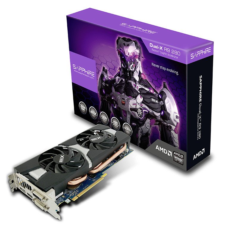 Sapphire Radeon R9 280 Dual-X Graphics Card
