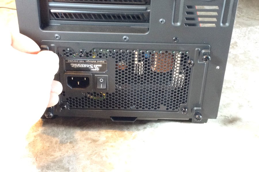 PSU installed. PSU installed.