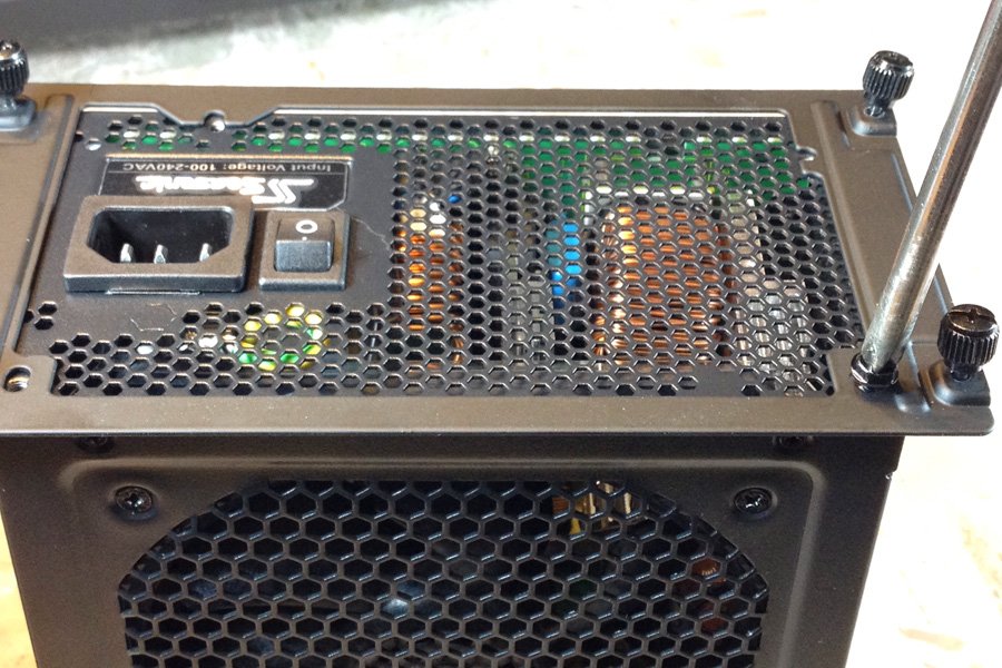 PSU mounting plate install. PSU mounting plate install.