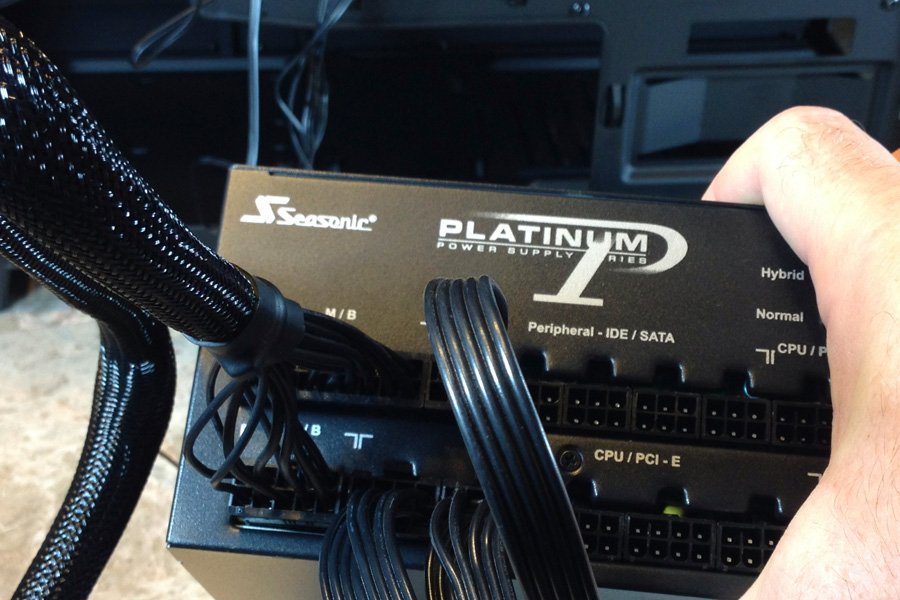 Modular PSU cable setup. Modular PSU cable setup.