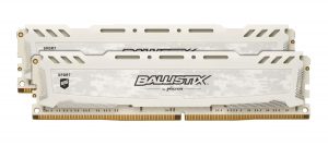 Ballistix Sport LT 8GB Kit (4GBx2) DDR4 2666 MT/s (PC4-21300) SR x8 DIMM 288-Pin