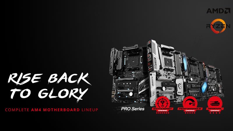 MSI AMD AM4 Motherboards